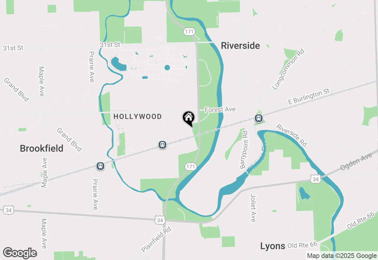 Map of 170 W Burlington Street, Riverside, IL 60546