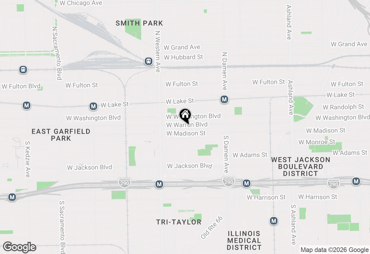 Map of 2225 W Warren Boulevard #A3, Chicago, IL 60612