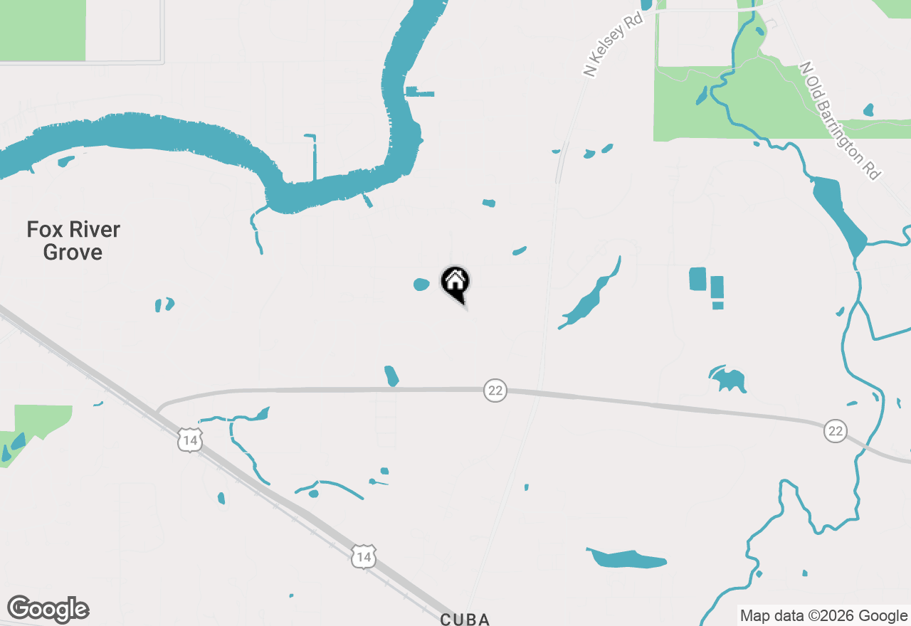 Map of 309 Morgan Lane, Fox River Grove, IL 60021