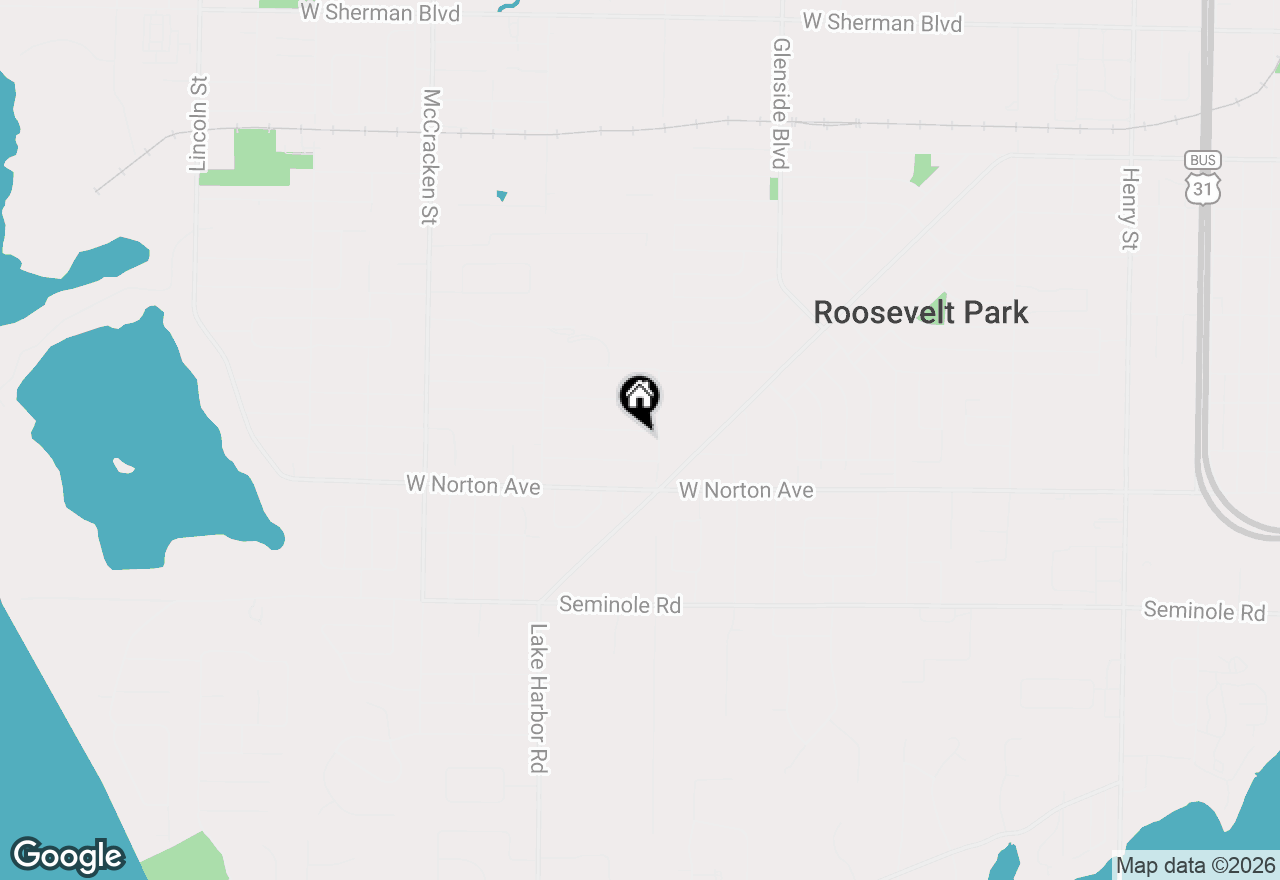 Map of 1629 Columbus Avenue, Norton Shores, MI 49441