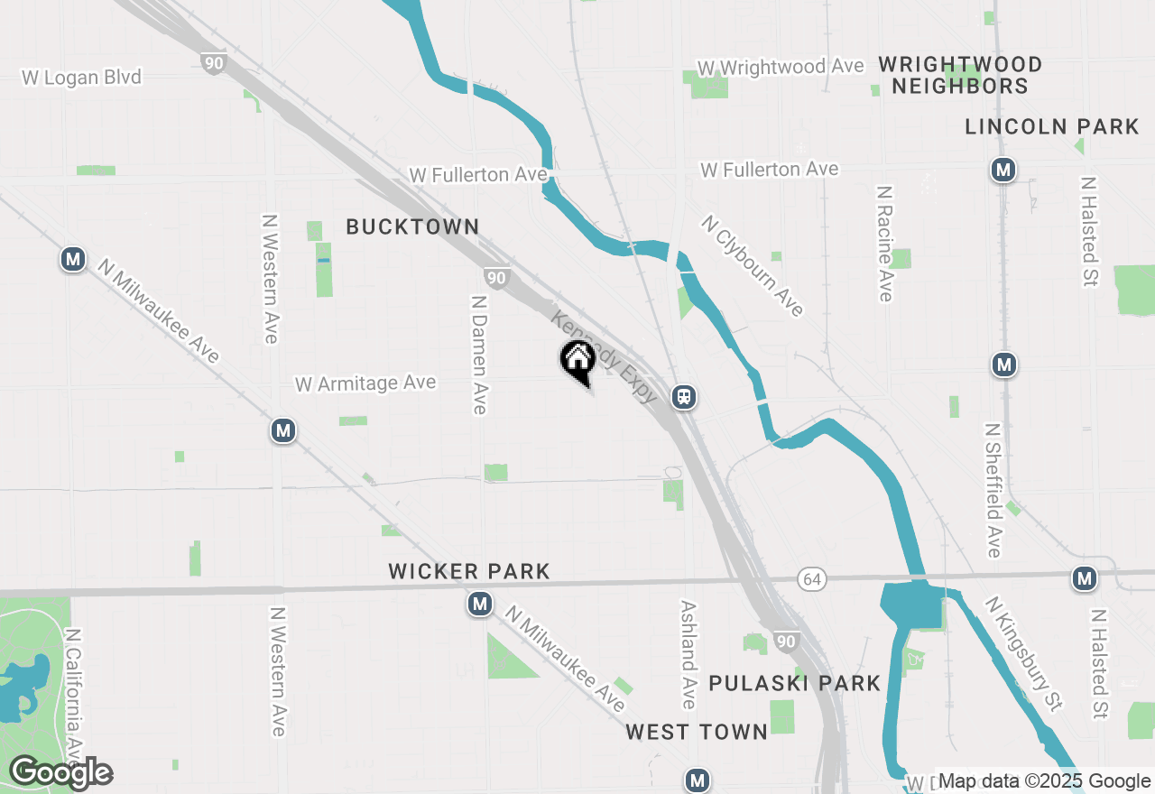 Map of 1938 N Wood Street, Chicago, IL 60622