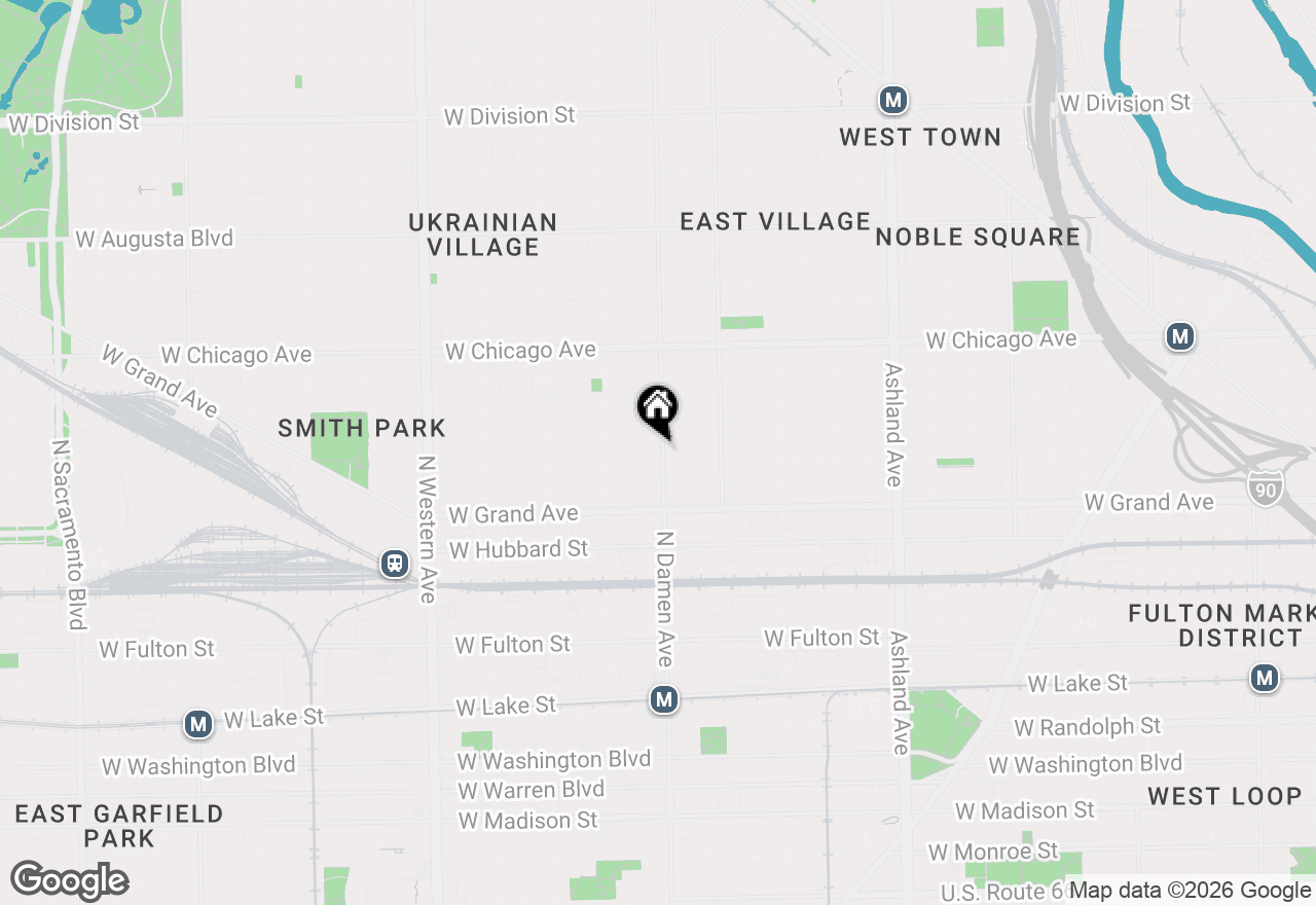 Map of 610 N Damen Avenue, Chicago, IL 60622