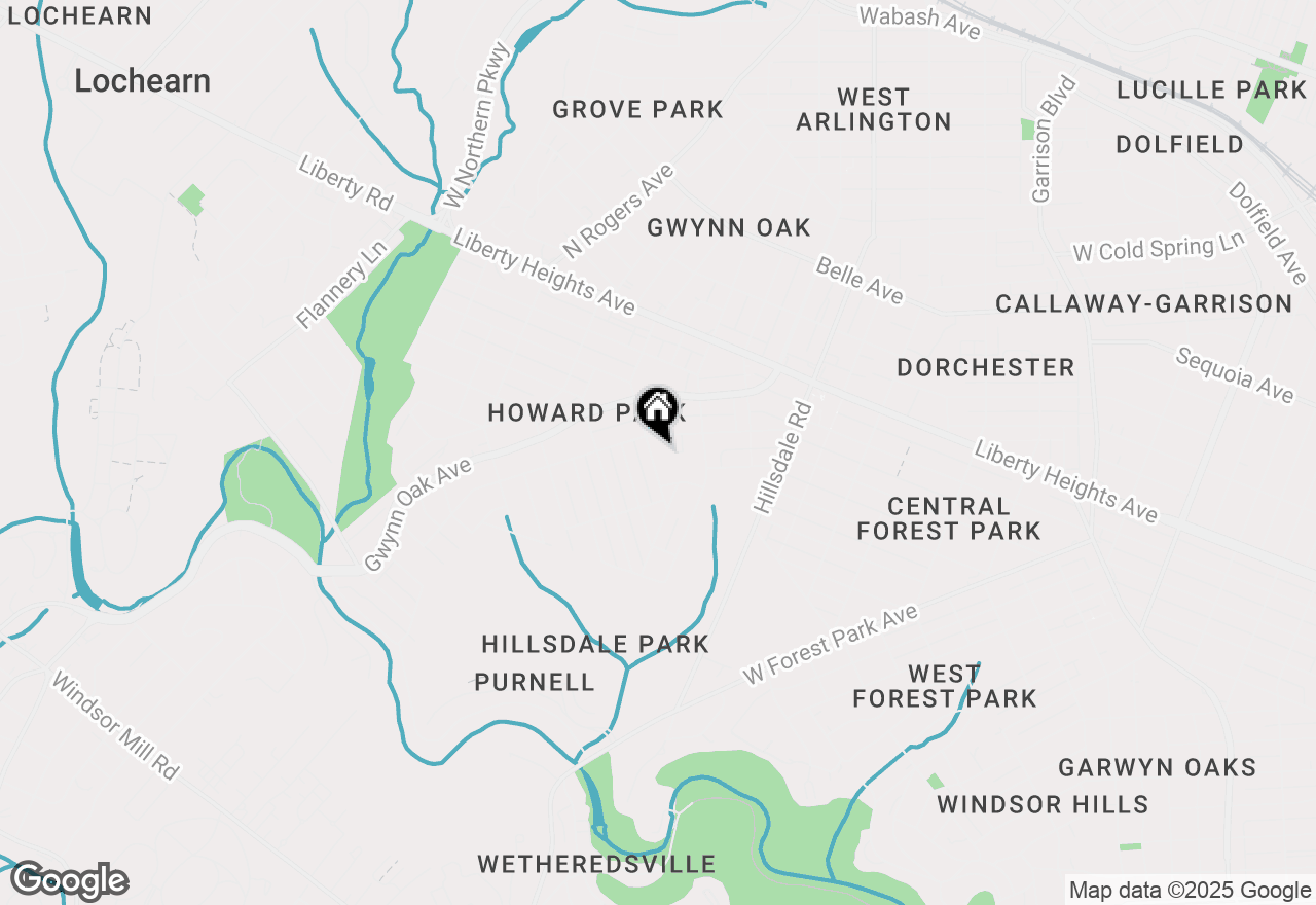 Map of 3221 Milford Avenue, Baltimore, MD 21207