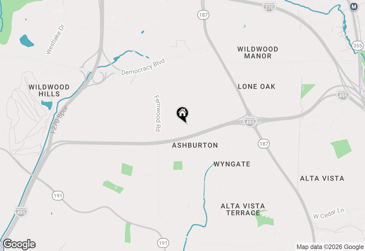 Map of 9705 Montauk Avenue, Bethesda, MD 20817