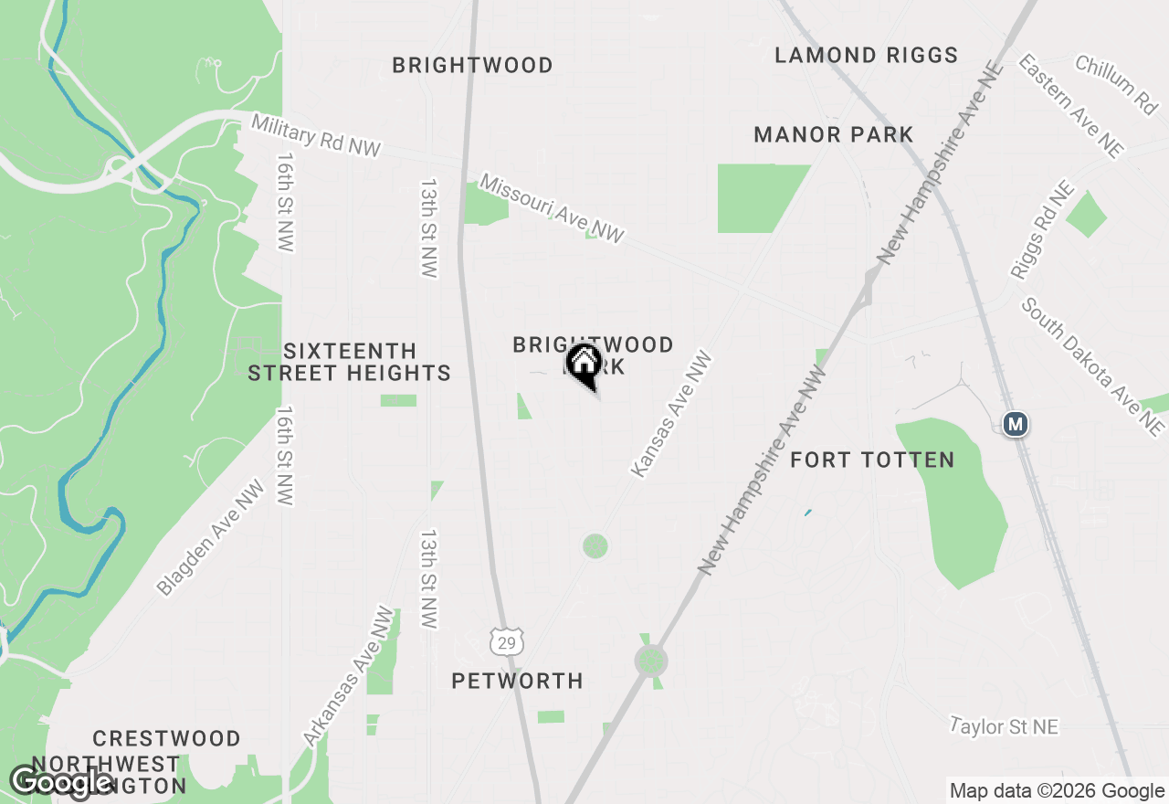 Map of 5120 7th Street Nw, Washington, DC 20011