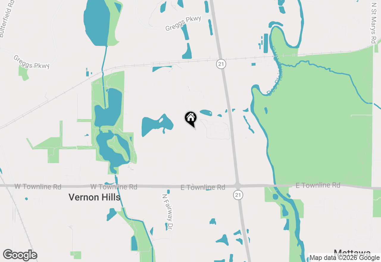 Map of 577 Harvey Lake Drive, Vernon Hills, IL 60061