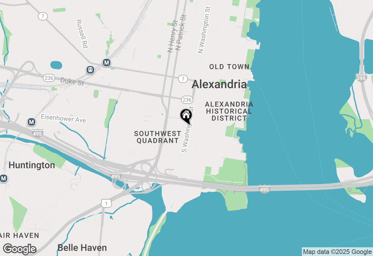 Map of 555 S Washington Street #101, Alexandria, VA 22314