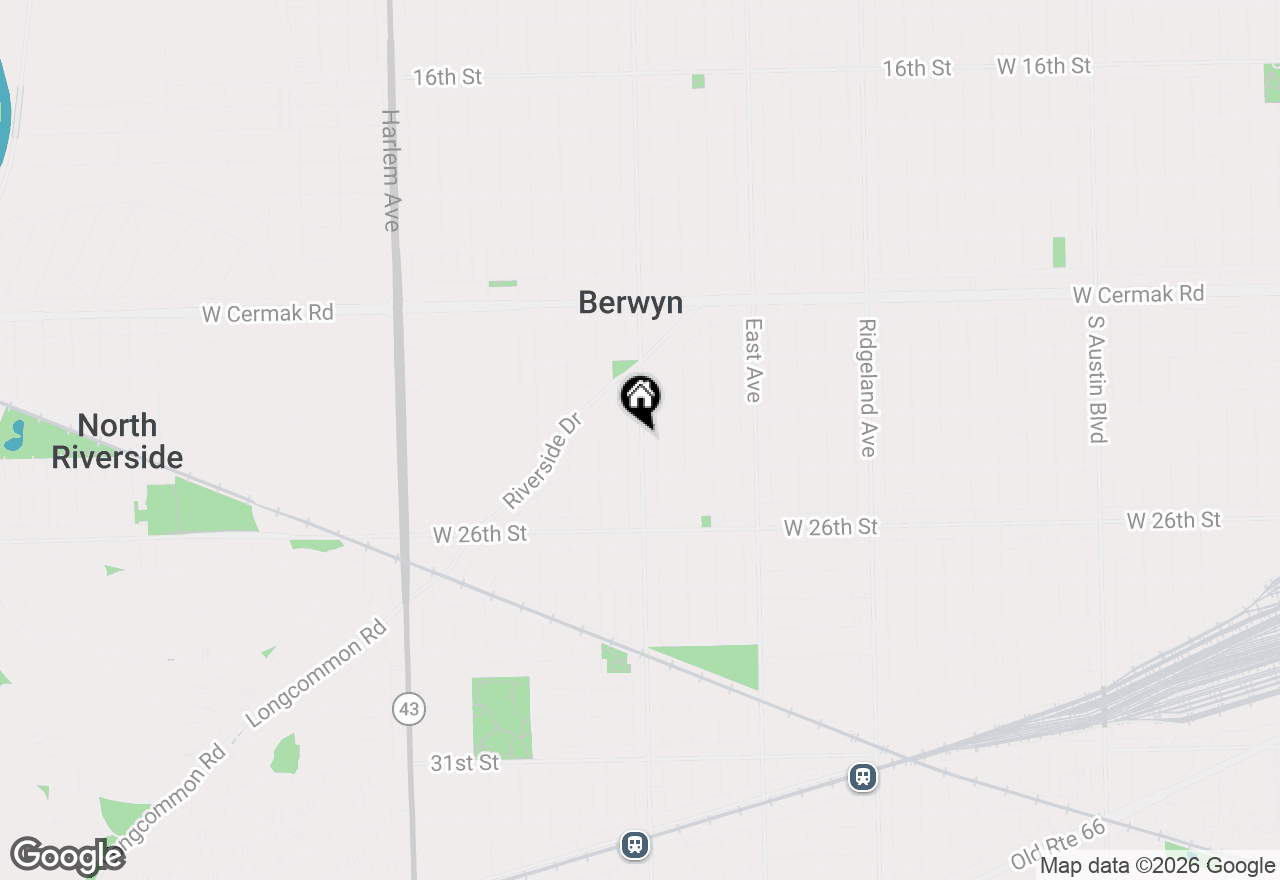 Map of 2418 Oak Park Avenue, Berwyn, IL 60402