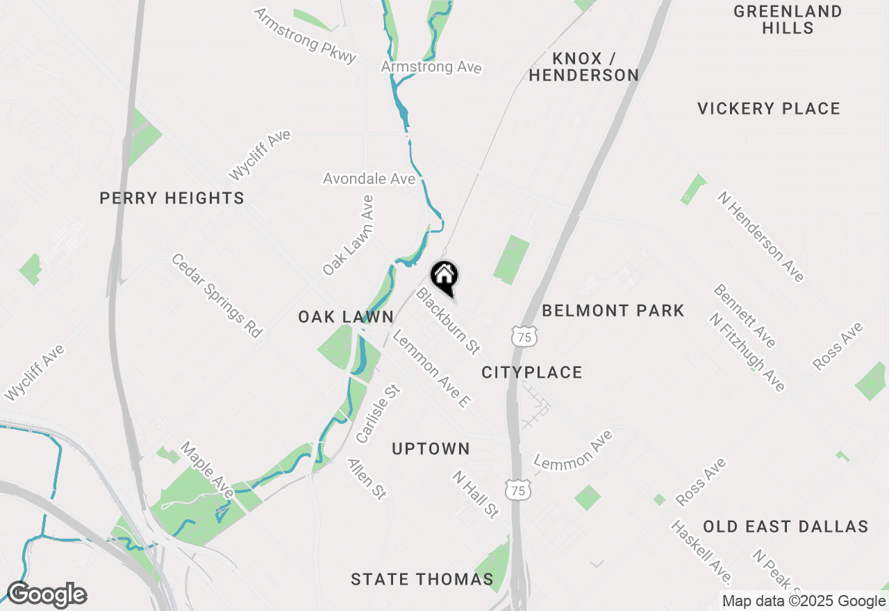 Map of 3811 Travis Street, Dallas, TX 75204