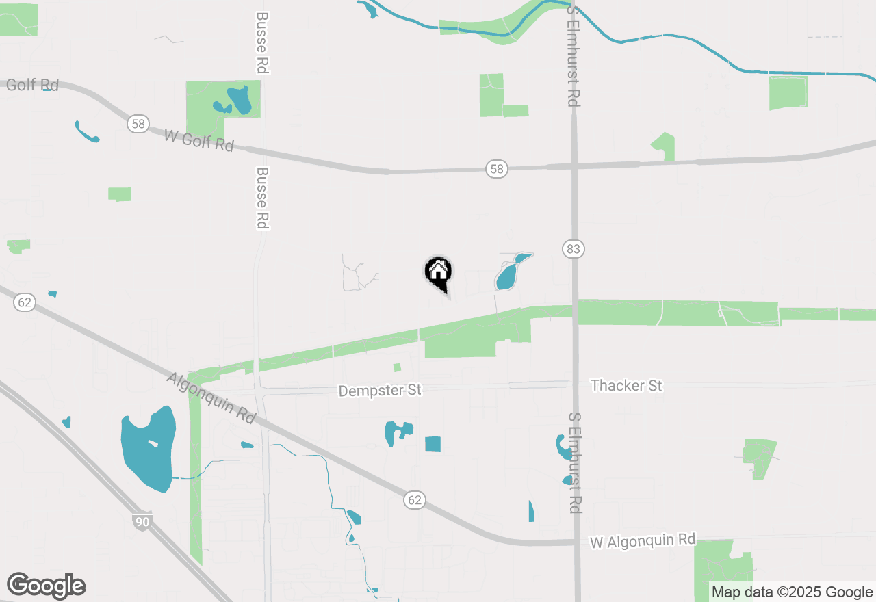 Map of 1330 S Mallard Lane, Mount Prospect, IL 60056