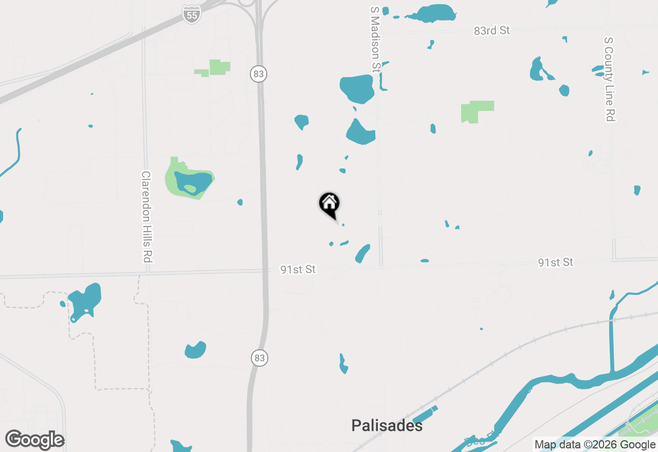 Map of 16W185 89th Street, Burr Ridge, IL 60521