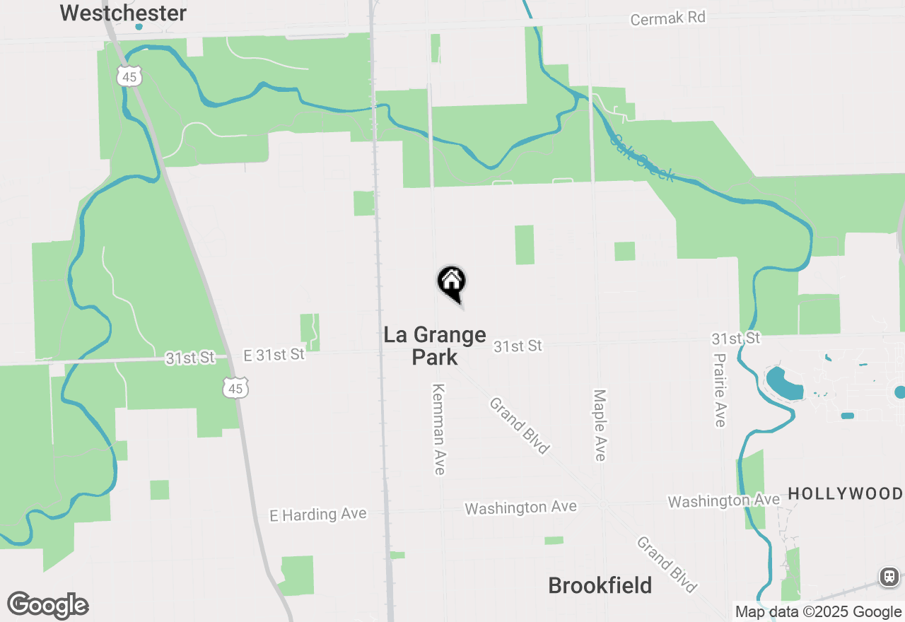 Map of 1140 Blanchan Avenue, La Grange Park, IL 60526