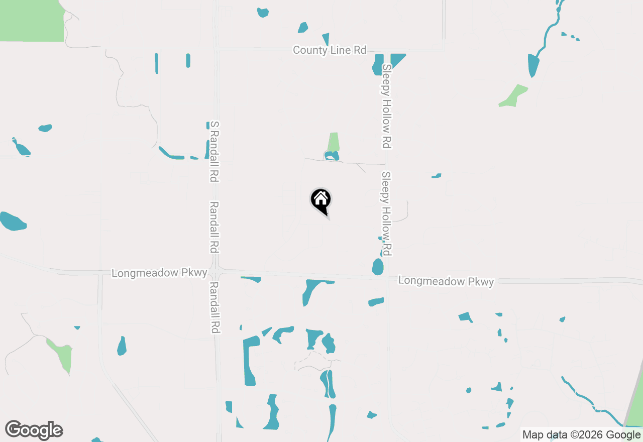 Map of 2020 Cosman Way, Algonquin, IL 60102