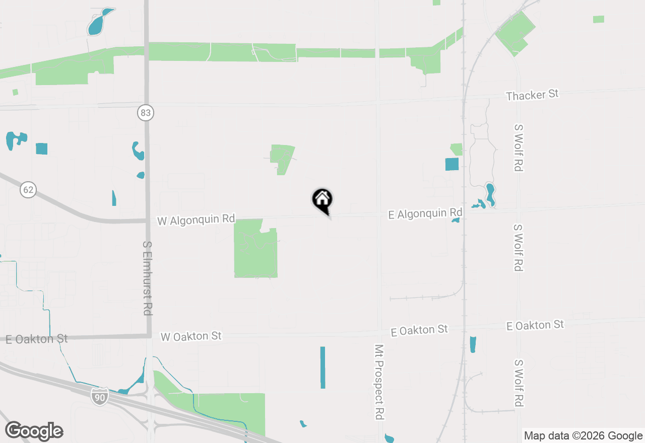 Map of 183 W Algonquin Road, Des Plaines, IL 60016