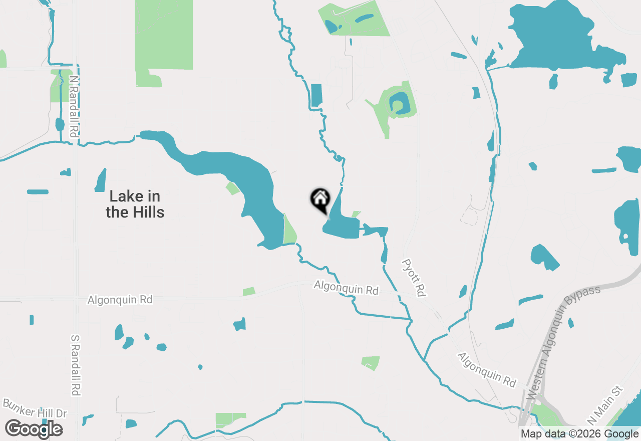 Map of 368 Hiawatha Drive, Lake In The Hills, IL 60156