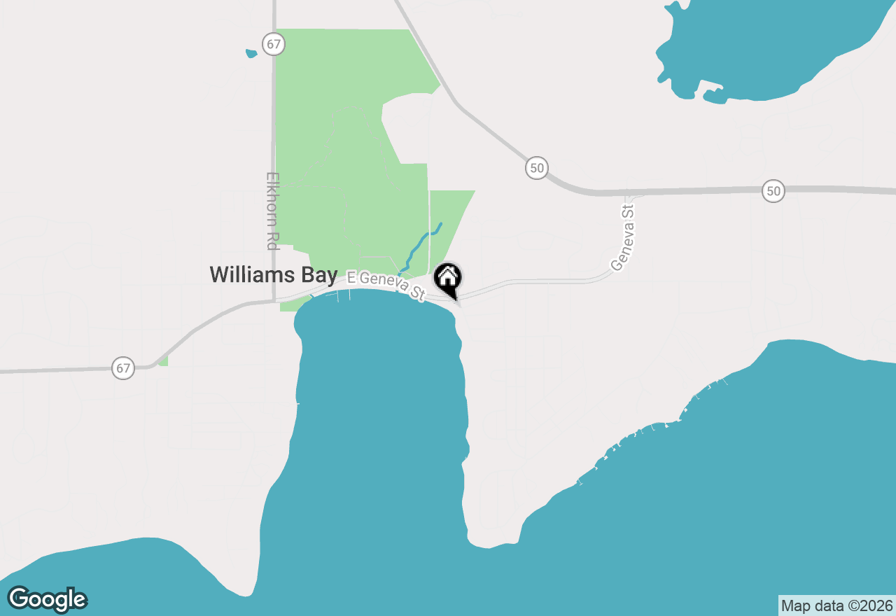 Map of 501 E Geneva St, Williams Bay, WI 53191