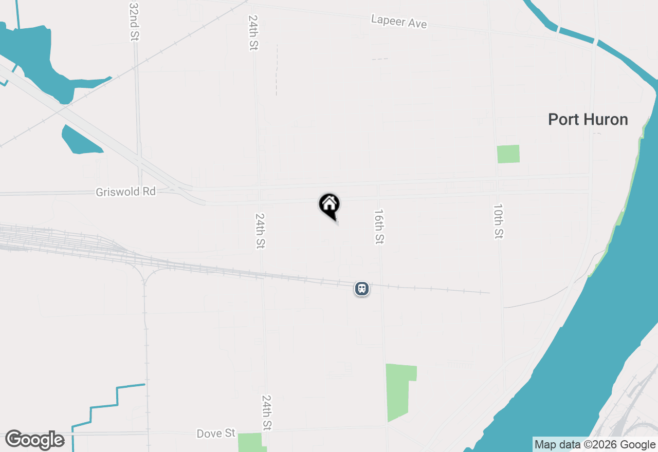 Map of 1909 Minnie Street, Port Huron, MI 48060