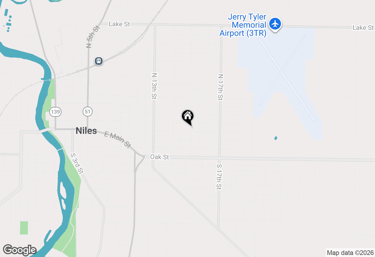 Map of 1443 Regent Street, Niles, MI 49120