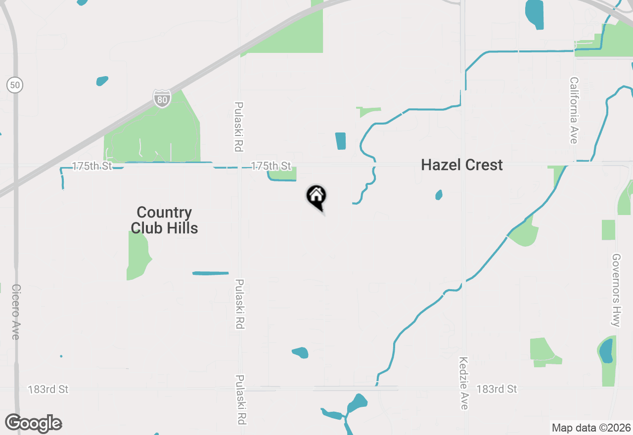 Map of 3651 177th Street, Country Club Hills, IL 60478