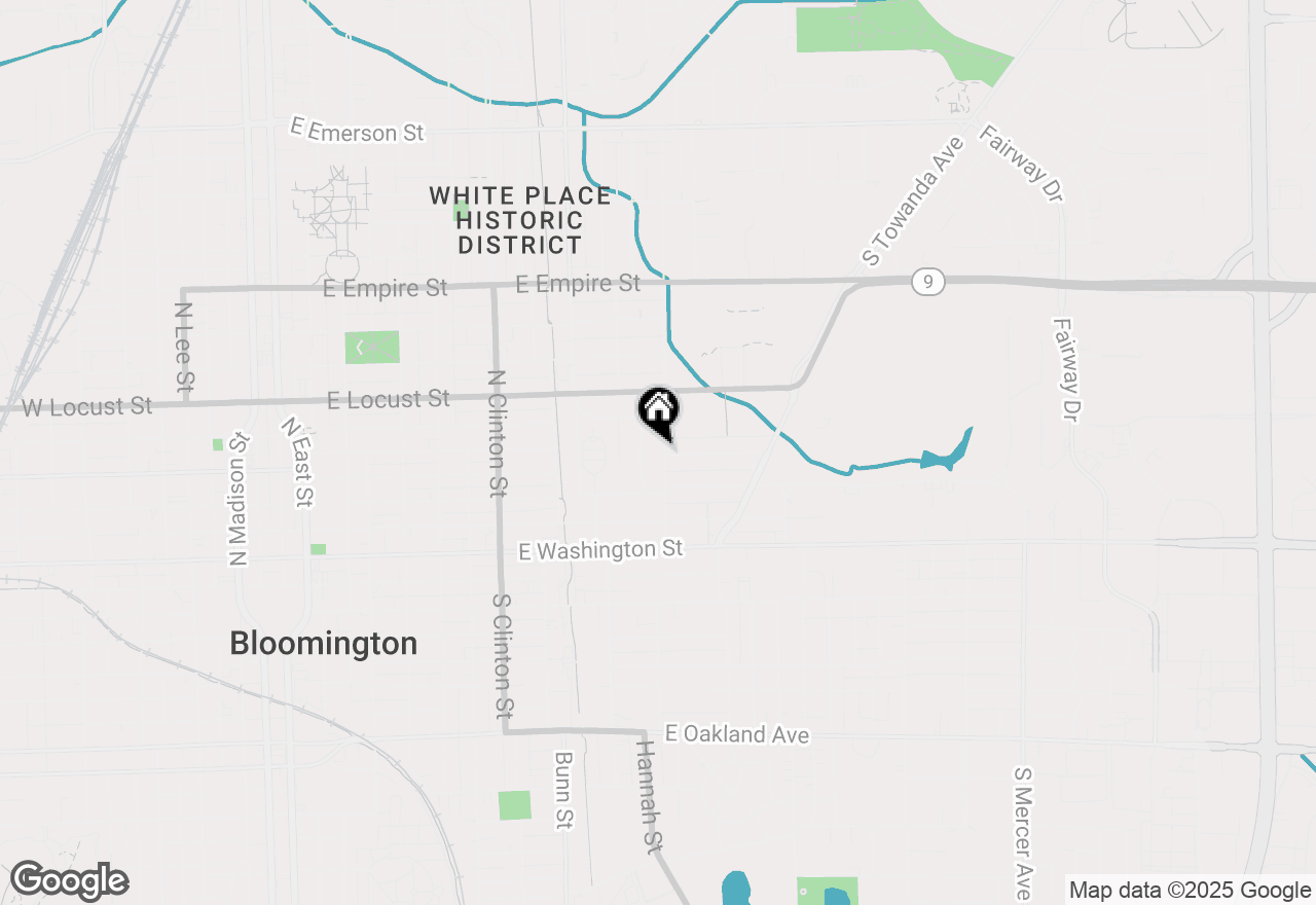 Map of 502 Colton Avenue, Bloomington, IL 61701