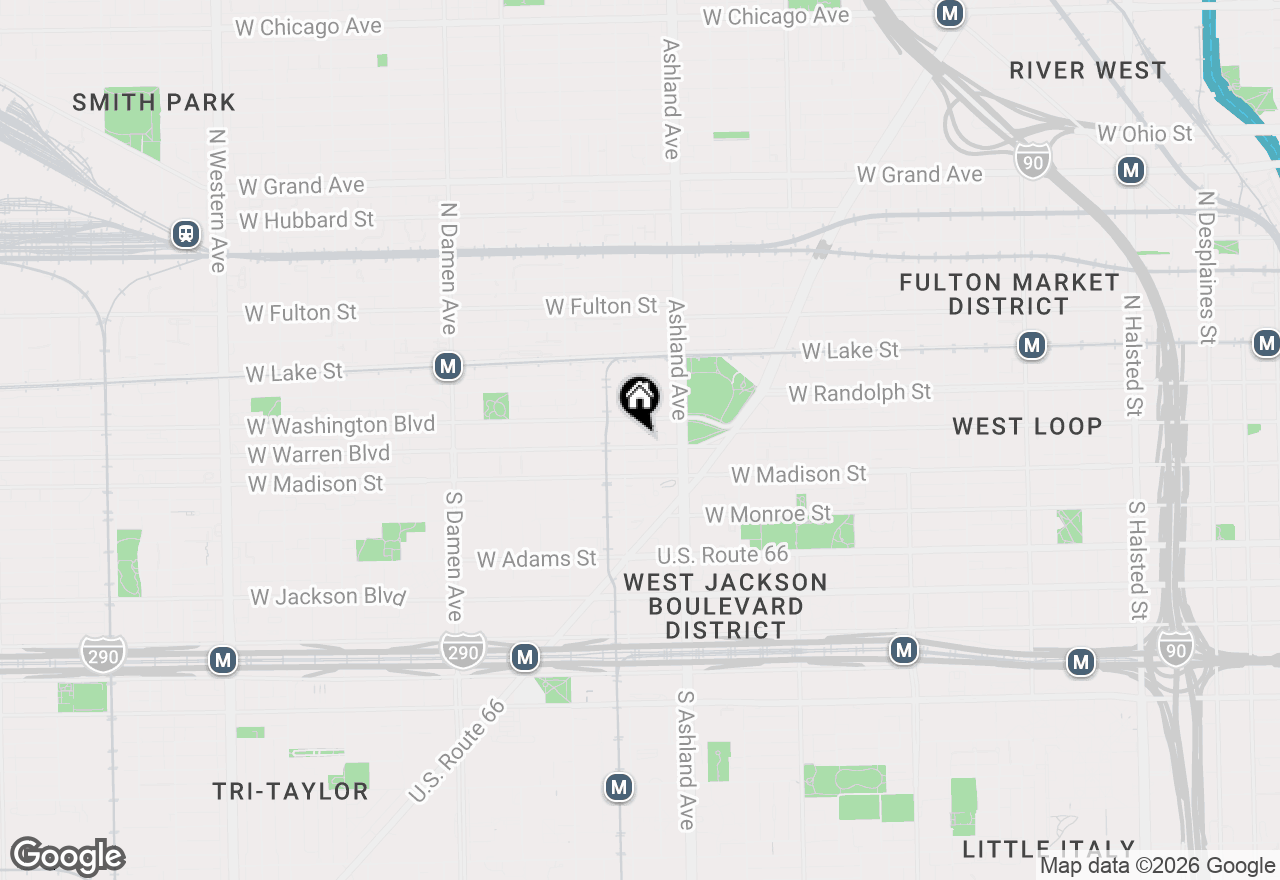 Map of 1646 W Warren Boulevard #1, Chicago, IL 60612