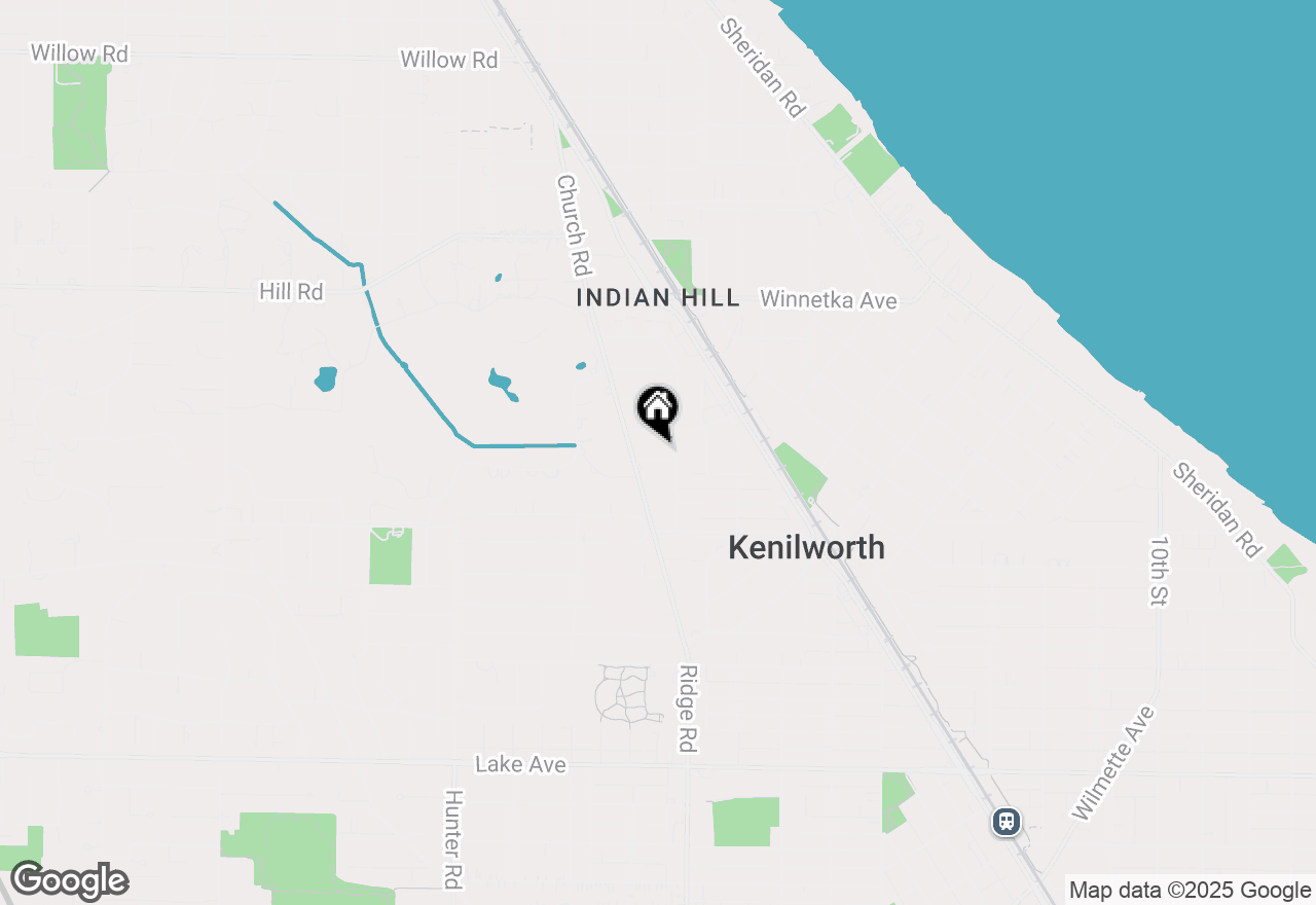 Map of 717 Kent Road, Kenilworth, IL 60043