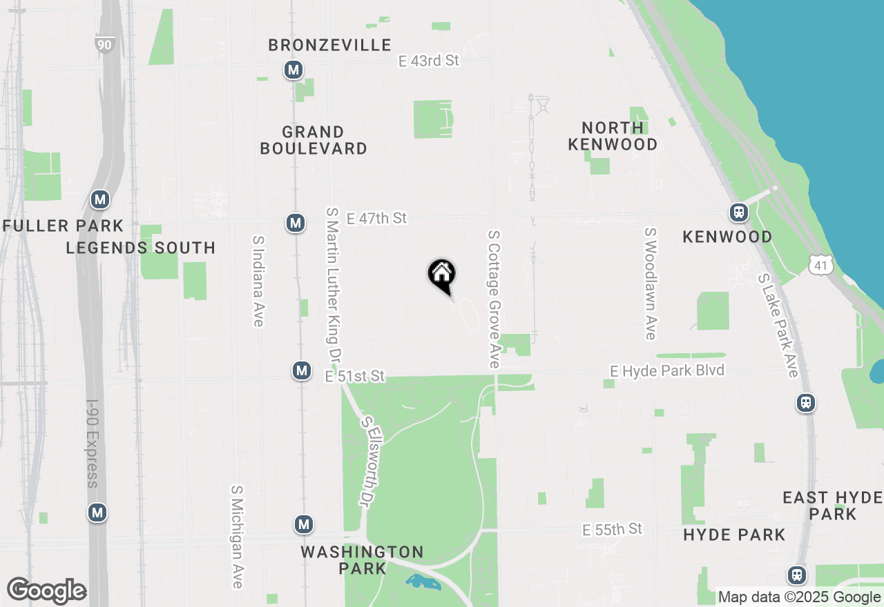 Map of 4909 S Champlain Avenue #3, Chicago, IL 60615