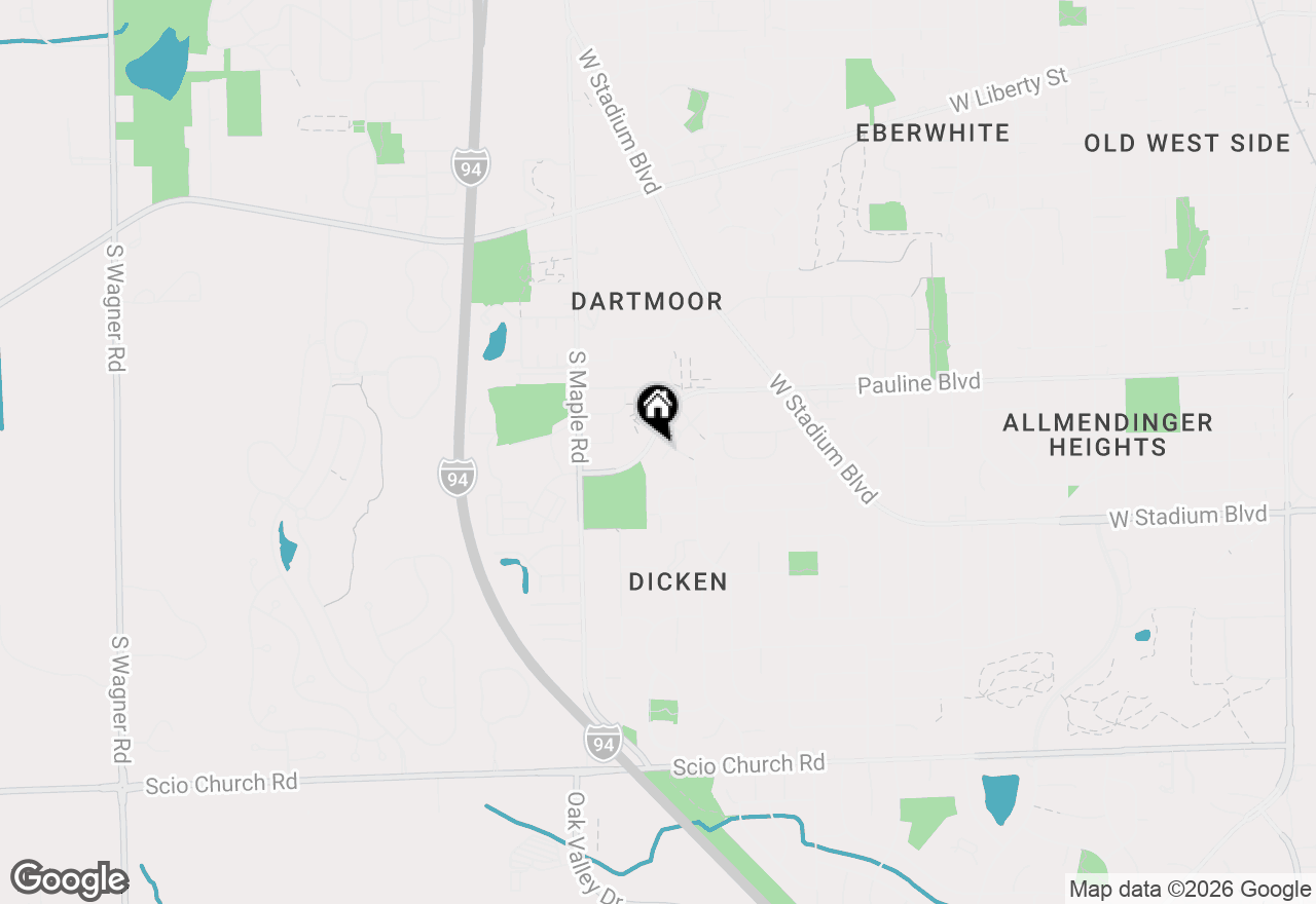 Map of 2157 Pauline Court, Ann Arbor, MI 48103