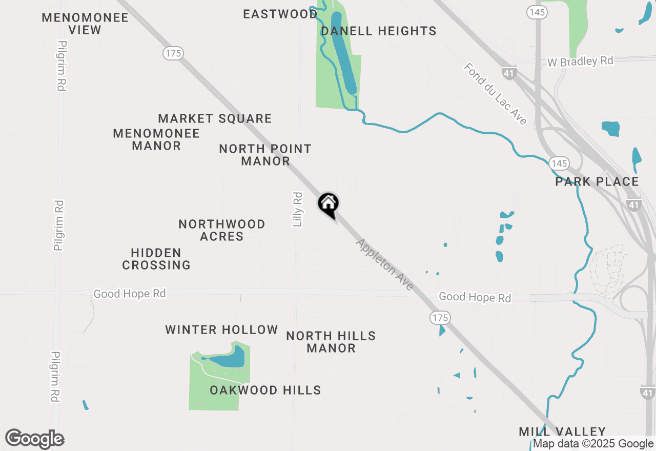 Map of N74W13737 Appleton Ave #107, Menomonee Falls, WI 53051