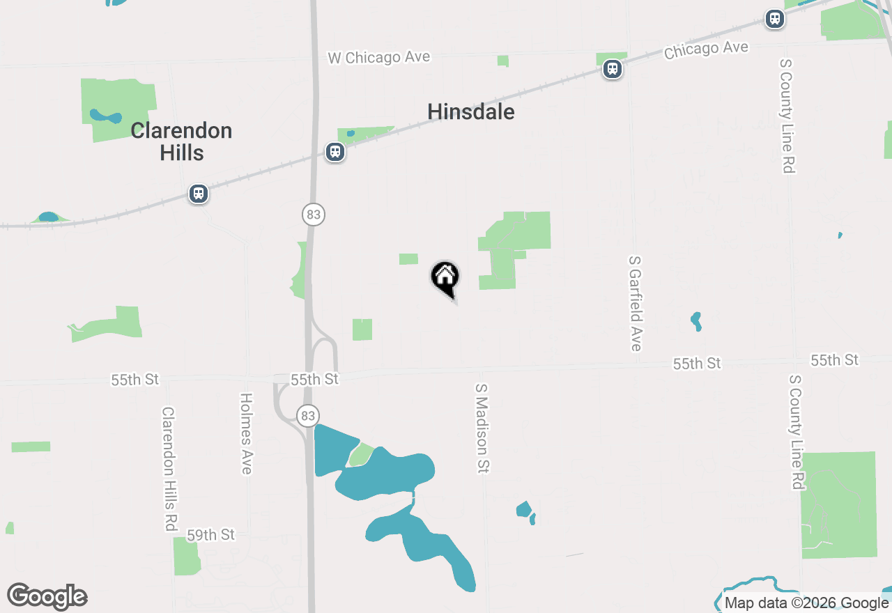 Map of 819 S Monroe, Hinsdale, IL 60521