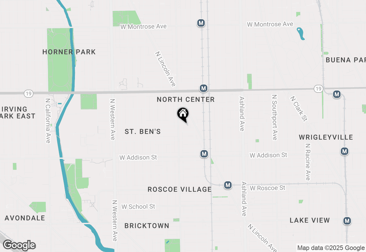 Map of 1943 W Grace Street #3, Chicago, IL 60613