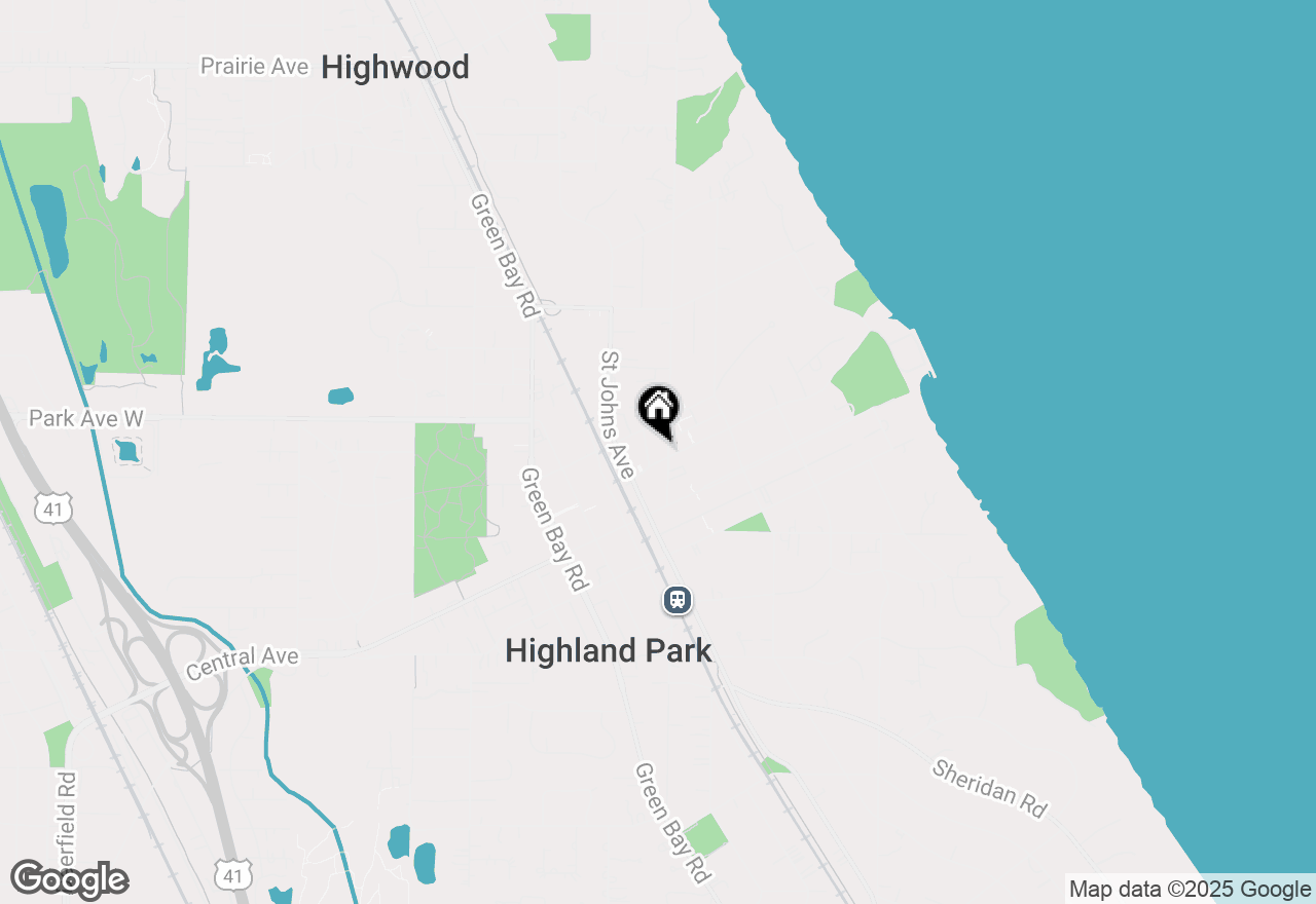 Map of 1950 Sheridan Road #101, Highland Park, IL 60035