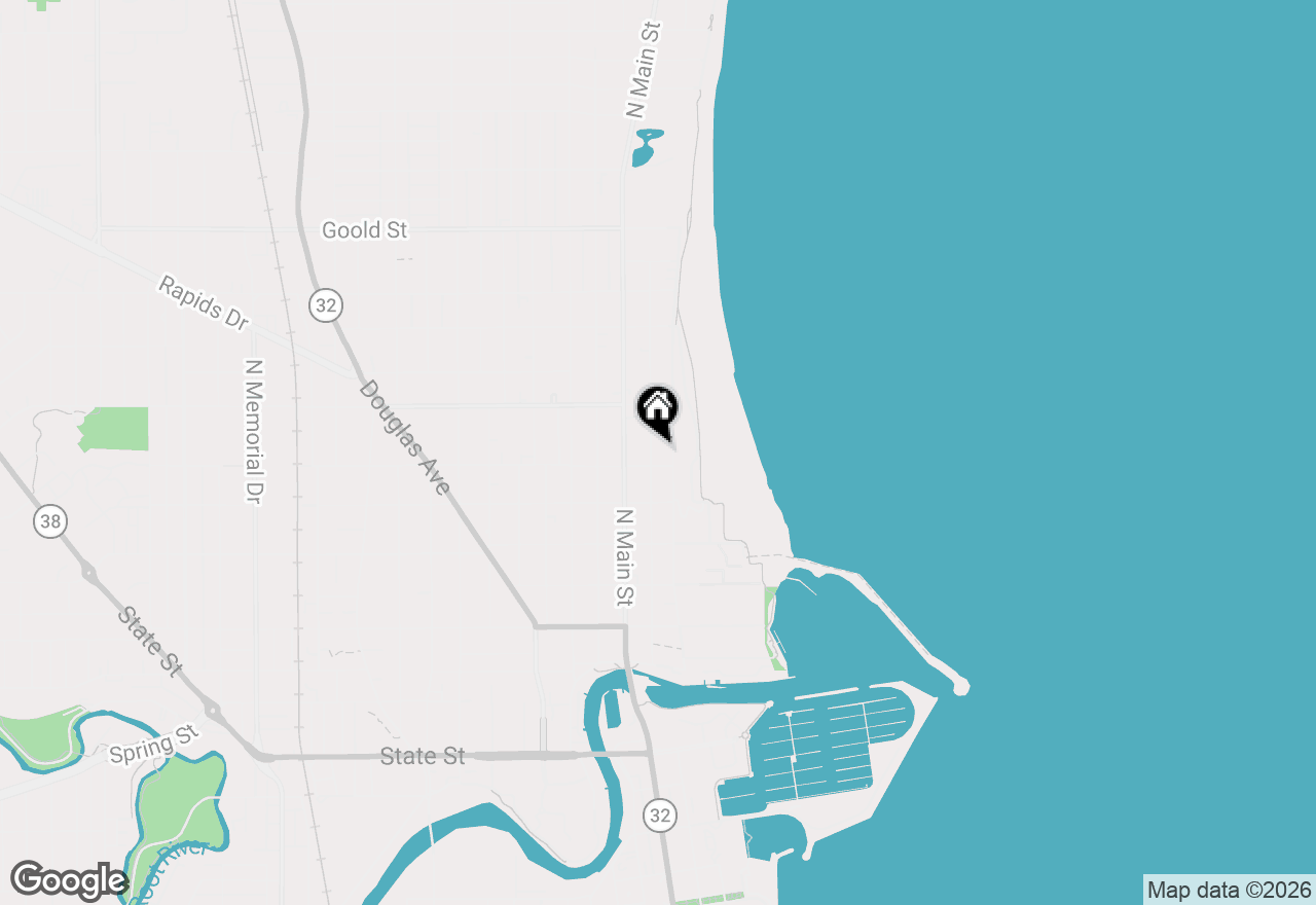 Map of 1611 Chatham St, Racine, WI 53402