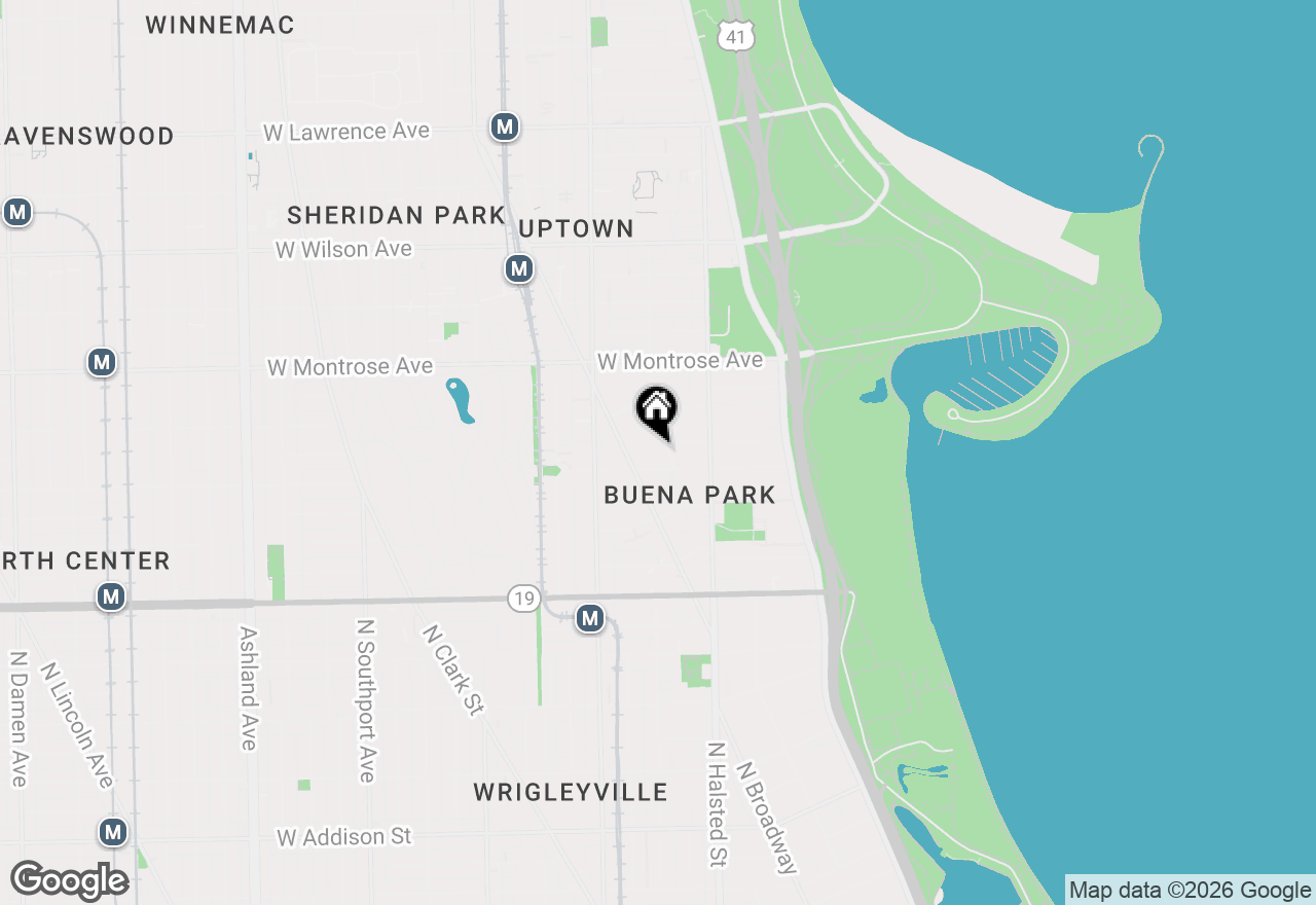 Map of 4224 N Hazel Street #3, Chicago, IL 60613