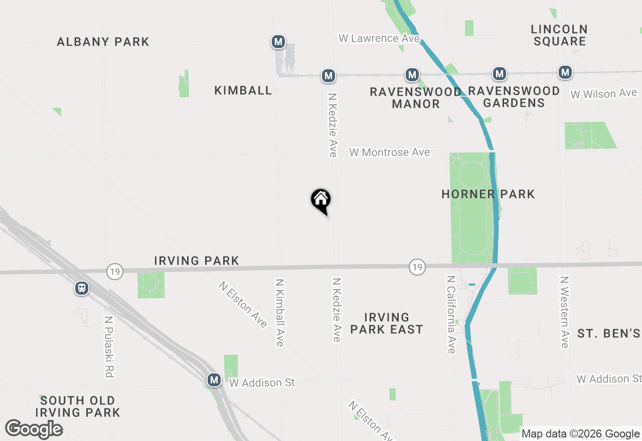 Map of 3228 W Warner Avenue, Chicago, IL 60618