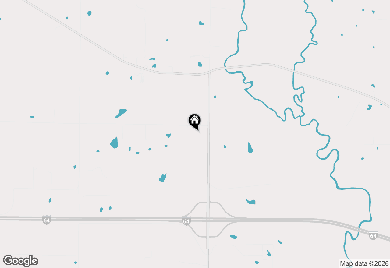 Map of 5942 E Houston Road, Woodlawn, IL 62898