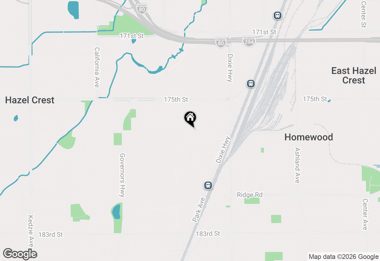Map of 2223 Hawthorne Road, Homewood, IL 60430