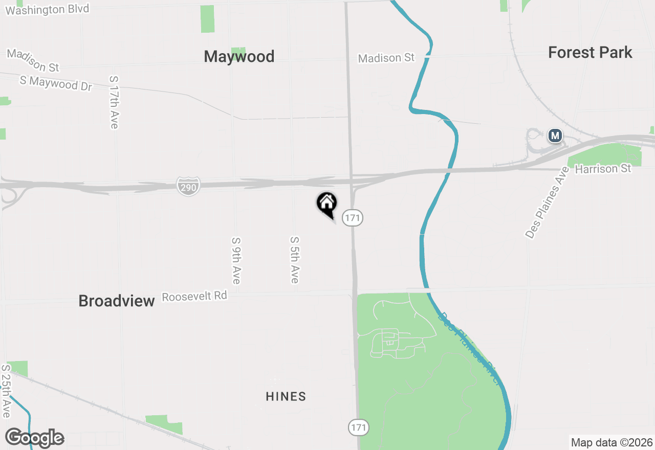 Map of 1929 S 3rd Avenue, Maywood, IL 60153