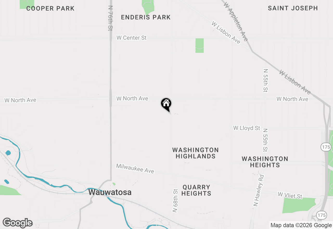 Map of 2184 N 69th St, Wauwatosa, WI 53213