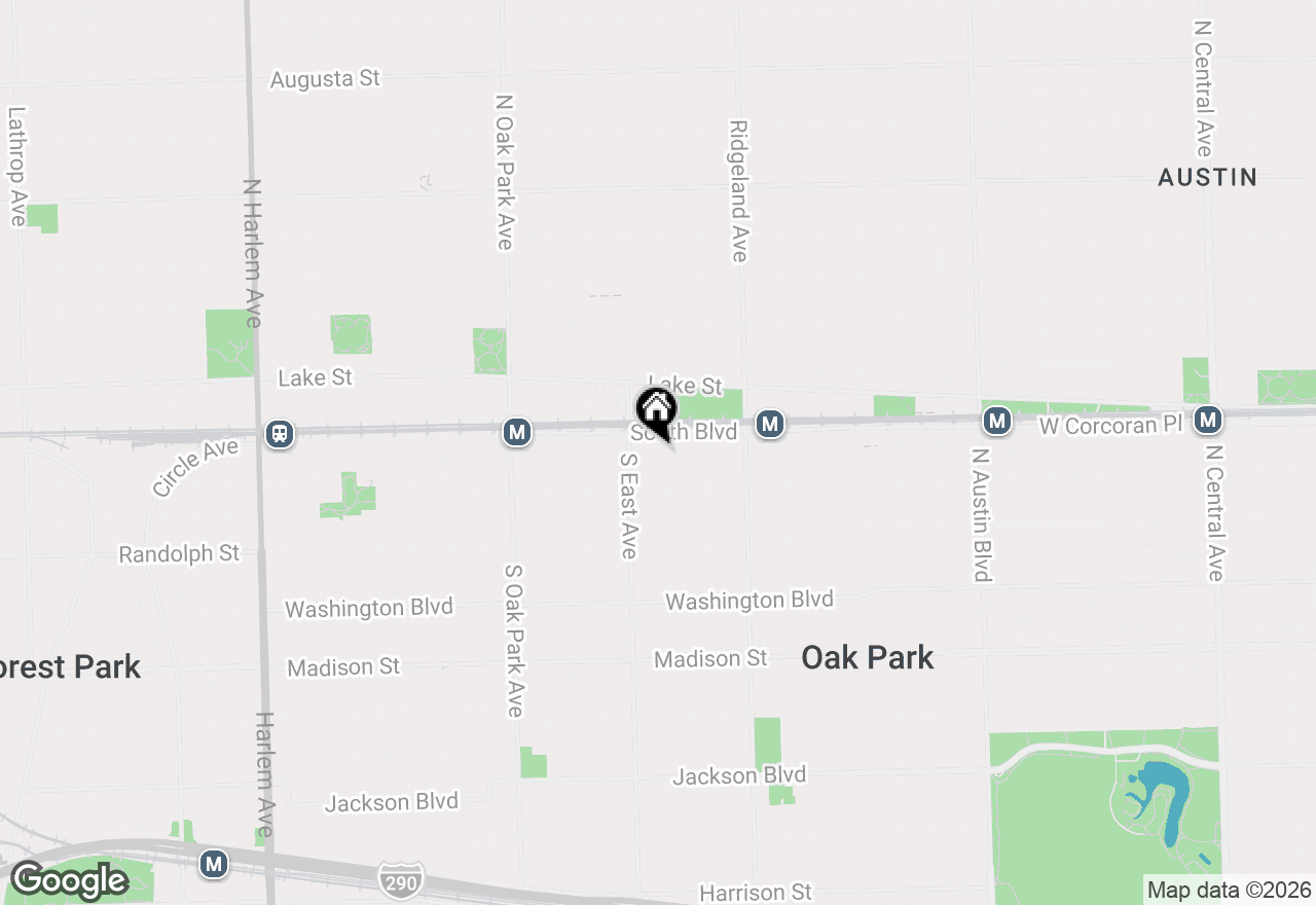 Map of 113 S Scoville Avenue #1S, Oak Park, IL 60302