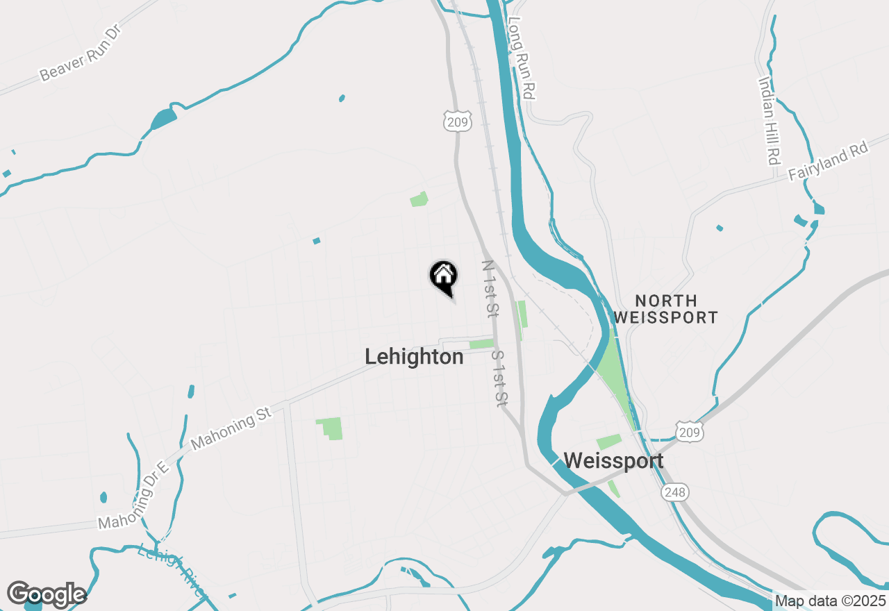 Map of 223 N 3rd Street, Lehighton, PA 18235