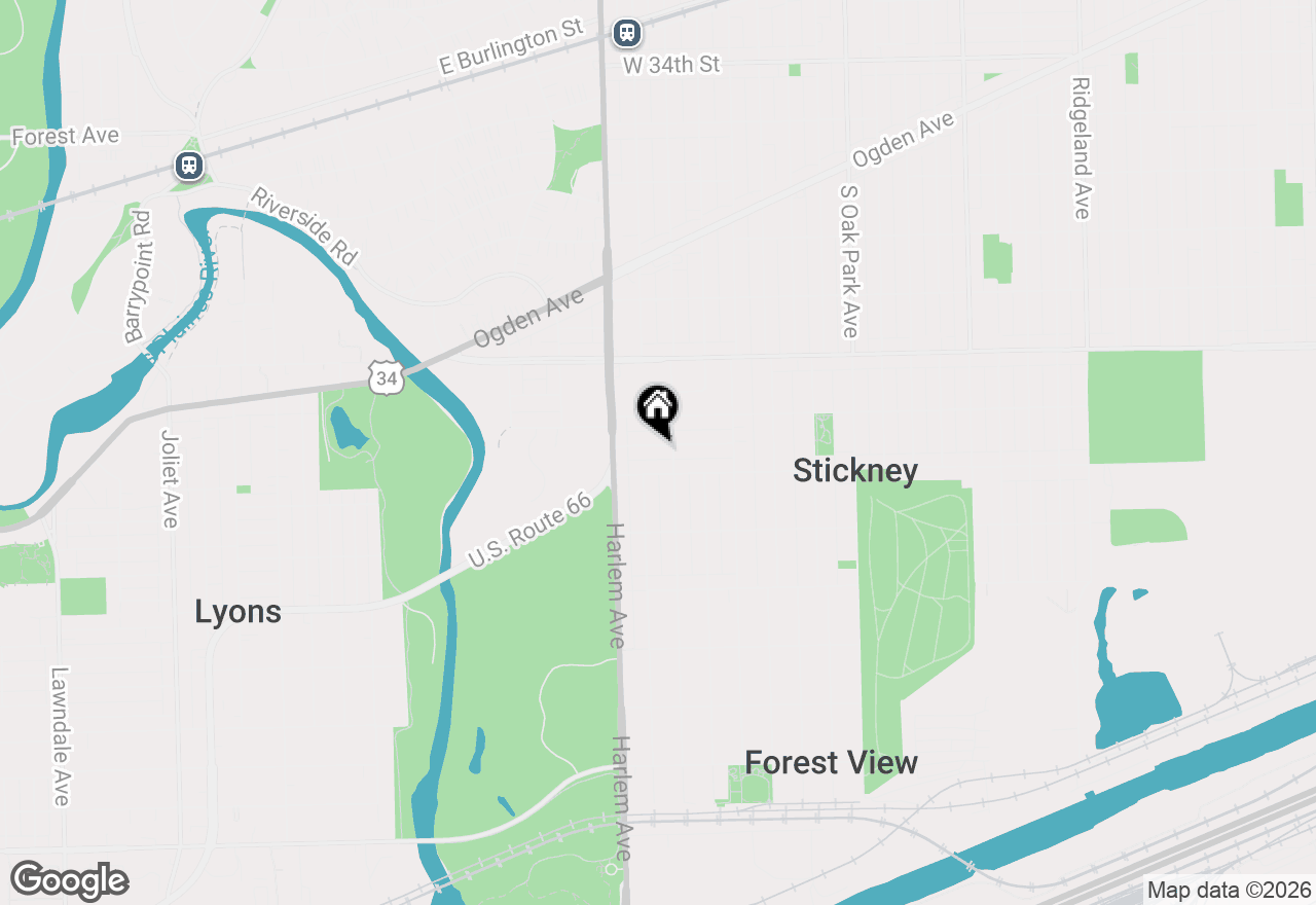 Map of 7111 40th Place, Stickney, IL 60402