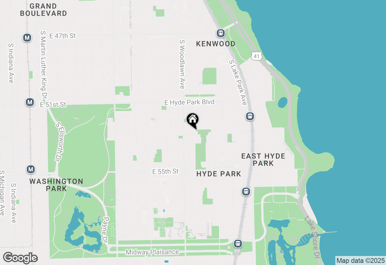 Map of 1231 E 53rd Street #3E, Chicago, IL 60615