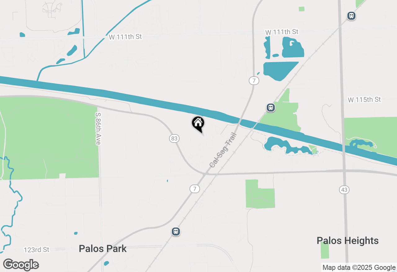 Map of 11545 Autobahn Drive E #101, Palos Park, IL 60464