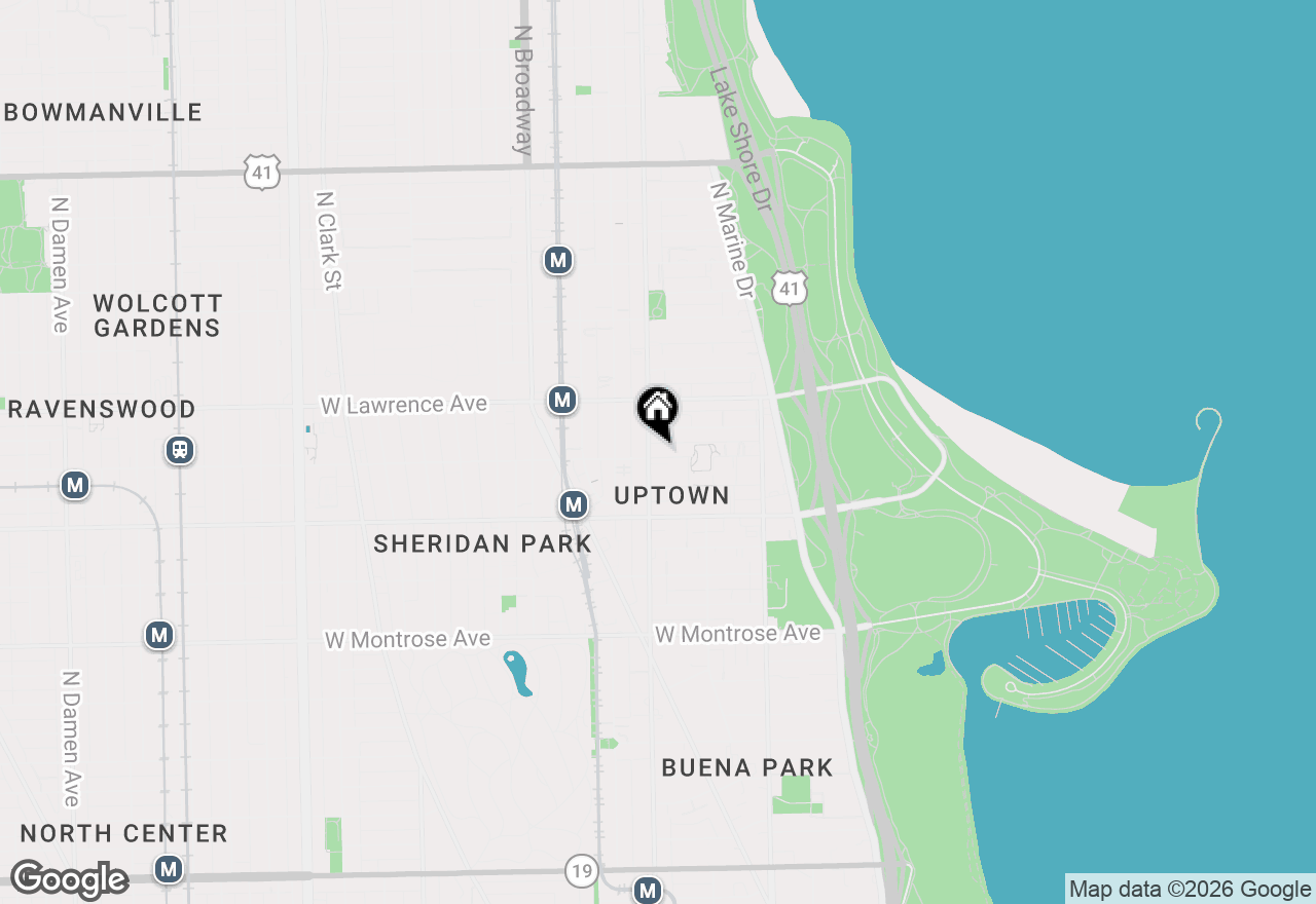 Map of 950 W Leland Avenue #404, Chicago, IL 60640