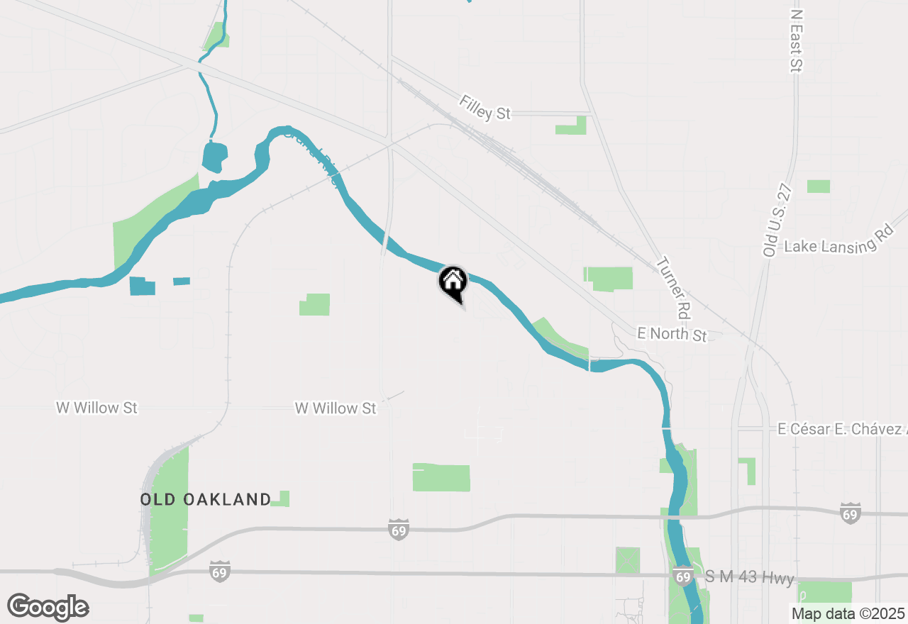 Map of 1513 Knollwood Avenue, Lansing, MI 48906