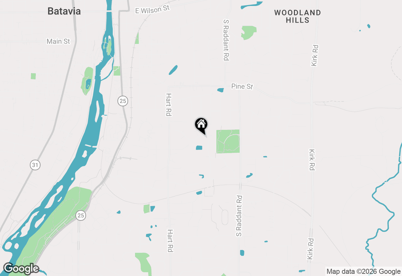Map of 624 Bailey Drive, Batavia, IL 60510
