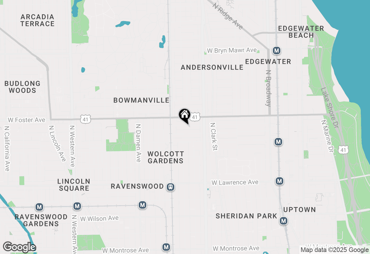 Map of 1709 W Winona Street, Chicago, IL 60640