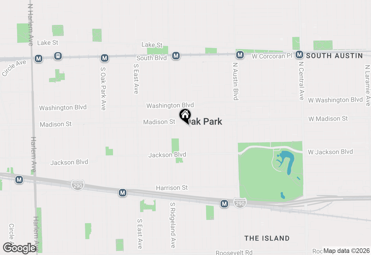 Map of 515 Highland Avenue, Oak Park, IL 60304