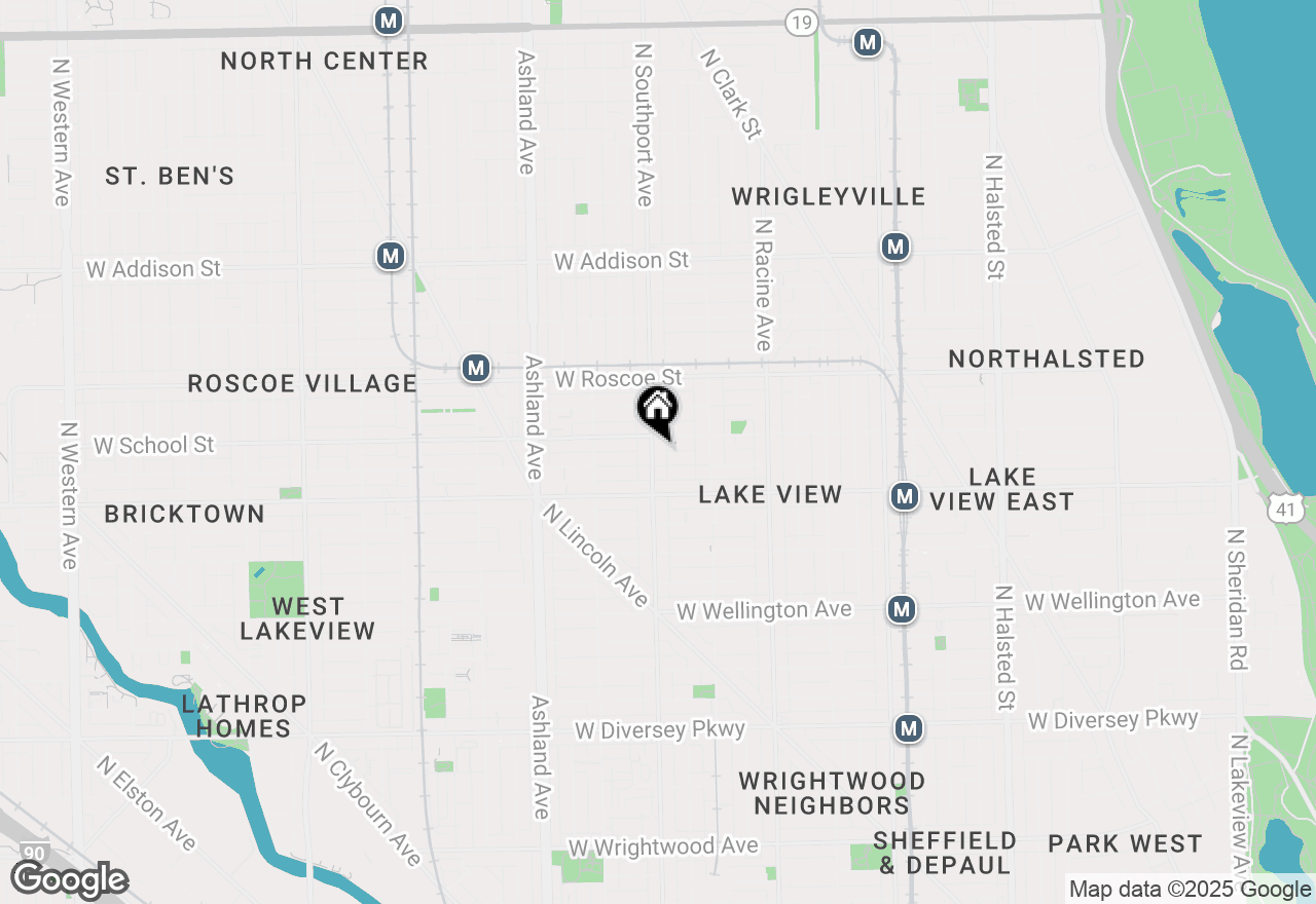 Map of 3245 N Southport Avenue #HOUSE, Chicago, IL 60657